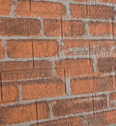 Самоклейка декоративна 3D панель 3D Loft під руду катеринославську цеглу 700x770x5мм - мініатюра 6