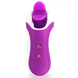Стимулятор з імітацією оральних пестощів FeelzToys - Clitella Oral Clitoral Stimulator Purple - мініатюра 3