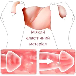 Мастурбатор I’MCUM KissMe Dual Pleasure Mouth & Vagina IM-KMQ204 21 см (IM-KMQ204) - мініатюра 4