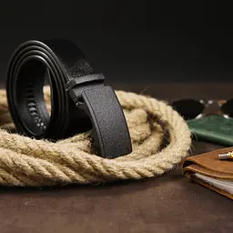 Ремінь шкіряний Vintage чоловічий 115х3,5 см acs0018149 - мініатюра 6