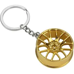 Брелок металевий Rexxon Wheel у формі колісного диска Золотий (4260404116868)