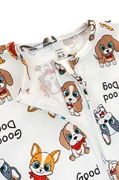 Трикотажна європелюшка на блискавці для сну малюка Cute dogs - мініатюра 2