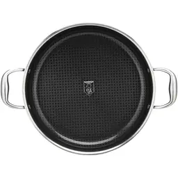 Каструля низька з нержавіючої сталі зі скляною кришкою Heinner Titanium3 4.8 л (HR-MRK-30C) - мініатюра 4