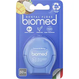 Зубна нитка Biomed Coconut & Mango 50 м