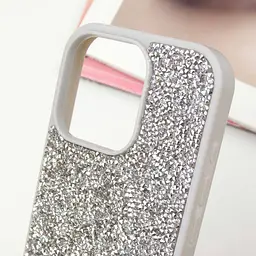 Чохол TPU Bling World Rock Diamond для Apple iPhone 14 Pro 6.1 Срібний - мініатюра 5