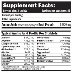 Комплексні яловичі амінокислоти Amix BEEF Amino 250 таблеток - мініатюра 2