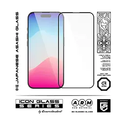 Захисне 3D скло для Apple iPhone 15 Pro, Icon 3D, загартоване, 9H, загартоване скло, повне проклеювання, протиударне, глянсове з олеофобним покриттям, на весь екран, сумісне з чохлами, проста установка, ArmorStandart (ARM68215) - мініатюра 2