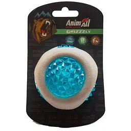 Іграшка AnimAll GrizZzly світиться LED-м'яч біло-синій