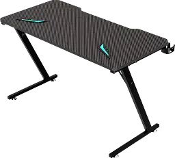 Геймерський комп'ютерний стіл GT Racer T-1213, 120x60x73 Black (T-1213 (120x60x73) Black) - мініатюра 9
