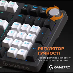 Клавіатура GamePro Red з Hot-Swap RGB Black дротова механічна (MK170B) - мініатюра 8