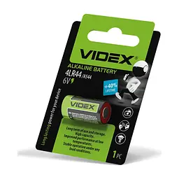 Батарейка 4LR44 / A544 1шт blister Videx (4LR44/A544 1B) - мініатюра 3
