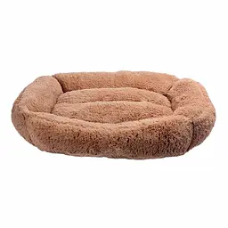 Лежак плюшевий для собак Milord BROWNIE XL 95x70x2 см (коричневий)