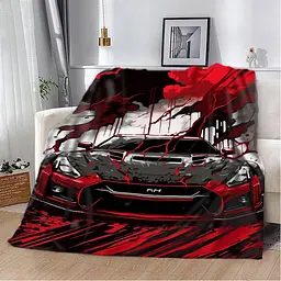 Плед 3D Nissan GTR скорость и адреналин 12024 135х160 см
