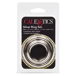 Набір ерекційних кілець Silver Ring - 3 Piece Set - мініатюра 10