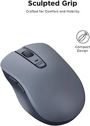 Безшумна Bluetooth-миша Lenovo (WL300) - 5-кнопкова комп'ютерна миша з безшумним клацанням лівої та правої клавіш - ергономічний д - мініатюра 4
