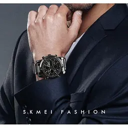Чоловічий наручний годинник Skmei Molot Limited AllBlack (Чорний) - мініатюра 5
