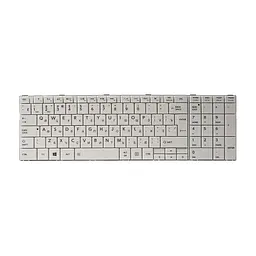 Клавіатура ноутбука PowerPlant TOSHIBA Satellite C850, C870 біла, білий фрейм (KB311781)