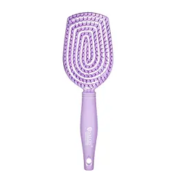 Щітка для волосся масажна продувна Salon Professional з нейлоновою щетиною 98290 SL, Purp Пурпурна