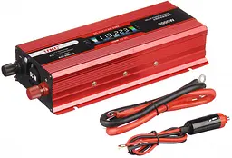 Перетворювач напруги 12 V-220 V 2000 Вт автоінвертор з LCD-екраном UKC 12 V-220 V 2000 W KC-2000D
