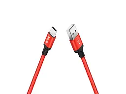 Кабель Hoco X14 Times Speed Type-C 1m Red/Black (6957531062875)