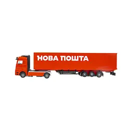 Автомодель Technopark Фура Нова Пошта (SB-15-12-RED-WB(CIS) - мініатюра 2