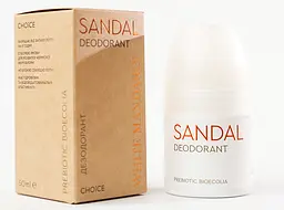 Натуральний кульковий дезодорант 50 мл White Mandarin DEO Sandal Choice