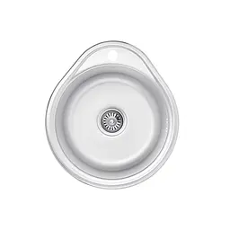 Кухонна мийка Kroner KRP Satin - 4843 (0,8 мм) (CV022757)