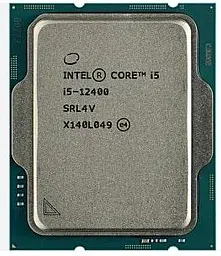 Процессор Intel Core i5 12400 (2.5GHz 18MB, Alder Lake, 65W, S1700) Tray (CM8071504555317)