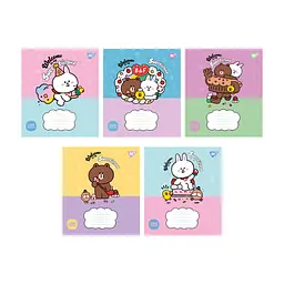 Зошит Yes Line Friends. Sweetieland 12 аркушів лінія (766949), в асортименті