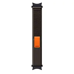 Браслет для Samsung Galaxy Watch 4 - чорно-жовтогарячий Watchbands Cloth ширина кріплення 20мм нейлоновий (WB9167169) - мініатюра 4