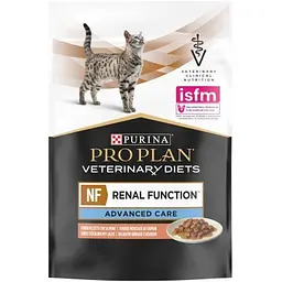 Вологий корм для кішок Purina Pro Plan Veterinary Diets NF Renal Function Advanced Care При патології нирок З лососем 10 x 85 г (7613287873699) - мініатюра 2