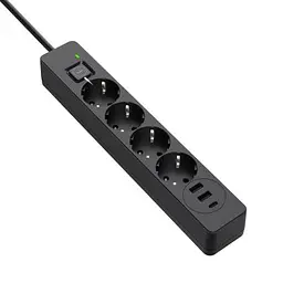 Мережевий фільтр живлення ColorWay (CW-CHE435PDB), 4 розетки/3USB 5M (CW-CHE435PDB) - мініатюра 3