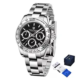 Чоловічий наручний годинник PD-1727 Silver-Black Pagani Design acs0031108