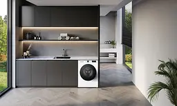 LG Пральна машина фронтальна, 9кг, 1400, A, 55см, - мініатюра 2