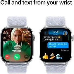 Смарт-годинник Apple Watch Series 10 GPS 46mm Silver Aluminum Case w. Blue Cloud Sport Loop (MWWN3) - мініатюра 7