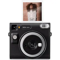 Подарунковий набір камера Fujifilm Instax Square SQ40 Фотопапір 20 шт, Чохол Фотоальбом 80 фото коричневий - мініатюра 3