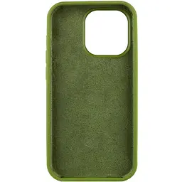 Чохол Epik Silicone Case Full Protective (AA) NO LOGO для Apple iPhone 15 Pro (6.1) Зелений / Dark Olive - мініатюра 2