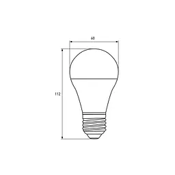 Лампочка Eurolamp LED А60 10W E27 4000K 220V (LED-A60-10274(P)) - мініатюра 4