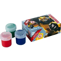 Гуашеві фарби Kite Transformers 6 кольорів, 20 мл (TF23-062) - мініатюра 3