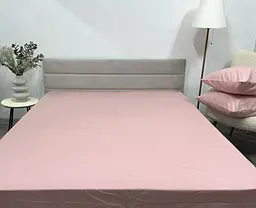 Простирадло на резинці Ecotton 140х200 см з бавовни Pink рожевий (24424)