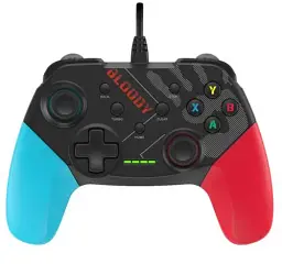 Геймпад Bloody GP30, Black/Red/Blue, USB, для ПК / PS3 / Switch / Android, подвійна вібрація, 1.8 м