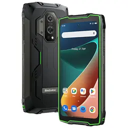 Смартфон захищений Blackview BV9300 Pro 8/256 GB з акумулятором 15080 мА·год і NFC чорно-зелений - мініатюра 2