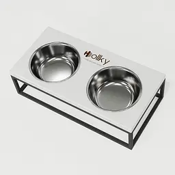 Hollky Base M — миски на підставці для середніх собак та великих котів (2 × 0,95 л) - мініатюра 7