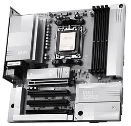 Материнська плата MSI PRO B850M-A WIFI PZ (PRO B850M-A WIFI PZ) (Socket AM5, AMD B850, Micro-ATX) - мініатюра 2