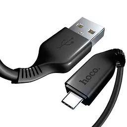 USB Cable Hoco X20 Flash Charged Type-C Black 1m - мініатюра 3