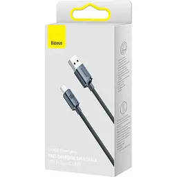 Кабель Baseus Crystal Shine Series USB-A to Type-C 100W 1.2m Black (CAJY000401) [169549] - мініатюра 4