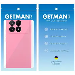 Чохол TPU GETMAN Liquid Silk Full Camera для Xiaomi Poco X6 Pro Рожевий / Pink - мініатюра 6