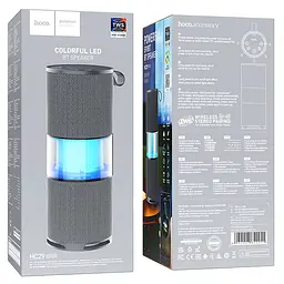 Bluetooth Колонка Hoco HC29 Halo sports Gray - мініатюра 2