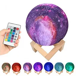 Настільний нічник світильник-светр Magic 3D COLOR Moon Light RGB з пультом