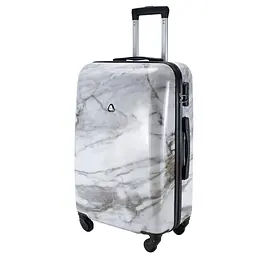 Валіза велика Semi Line 28 дюймів (L) Polycarbonate/ABS-Plastic White Marble (T5731-3)